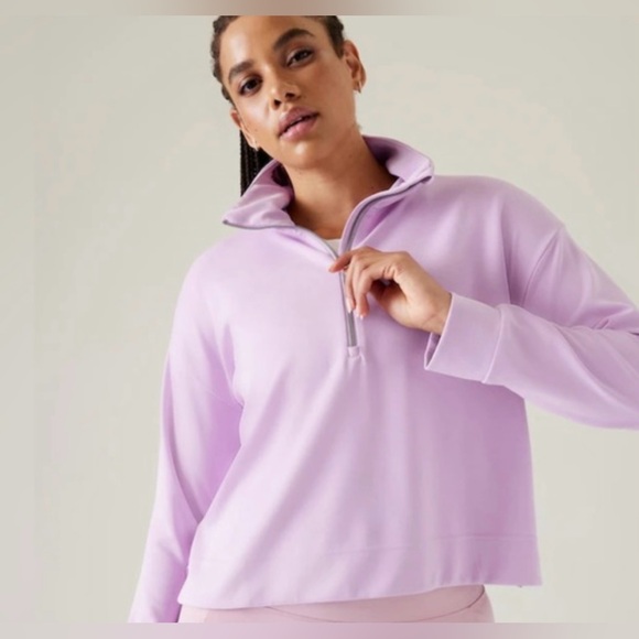 Athleta seasoft 3/4 zip - Picture 1 of 2